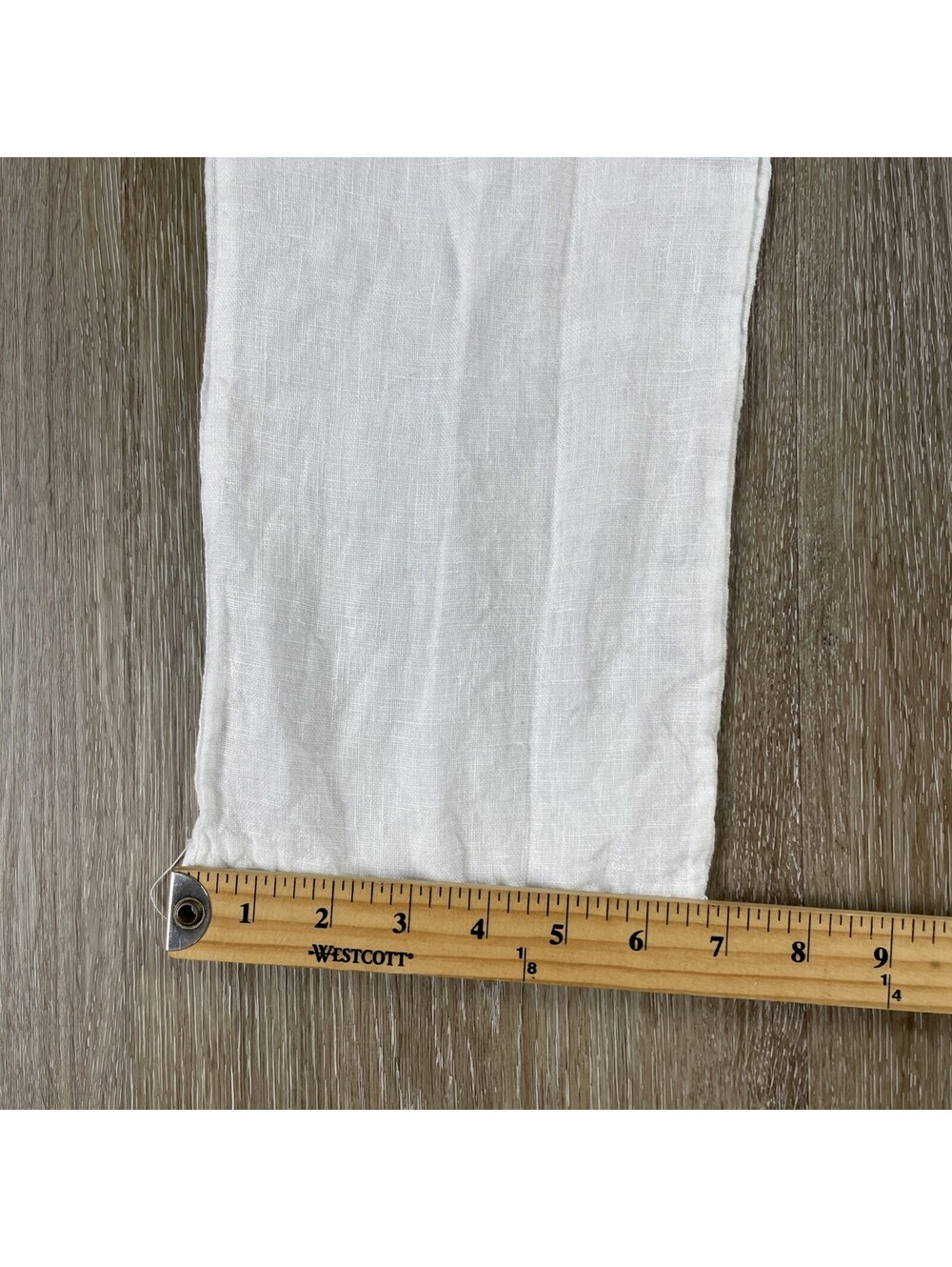 Women's 10 - Italian Made 100% White Linen Pants Drawstring ( 30 x 28 ) - Picture 3 of 7